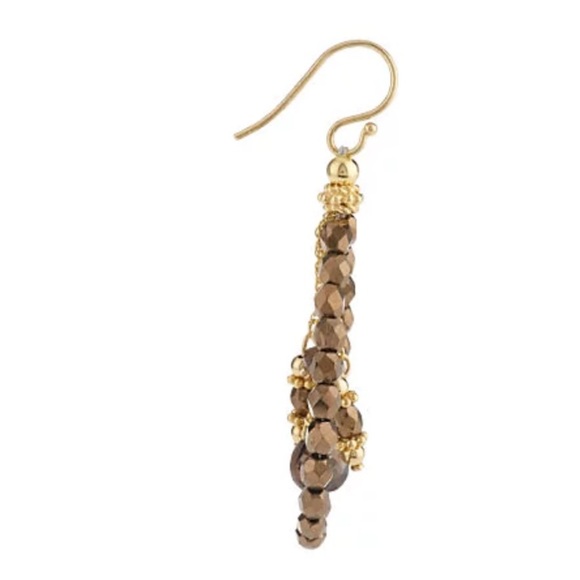 QVC Avindy Sterling & 14K Gold Plated Gemstone Drop Earrings - Picture 2 of 7